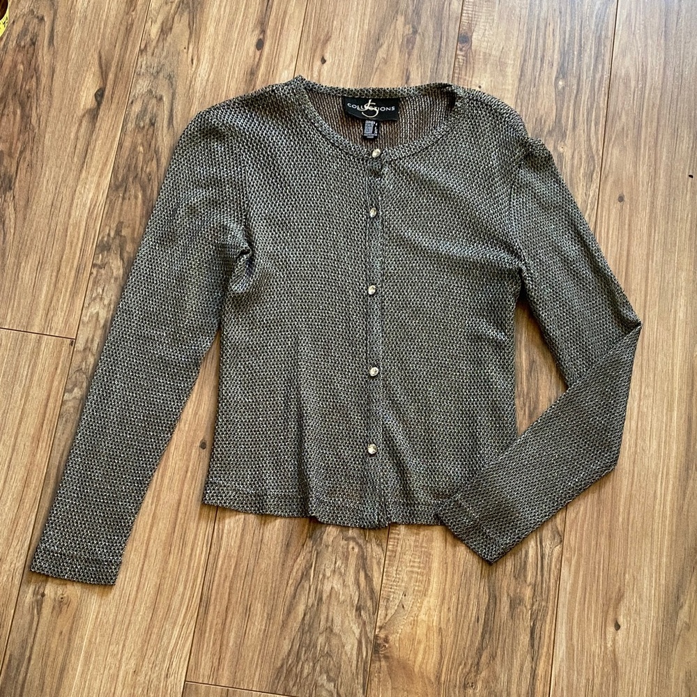Sheer knit cardigan